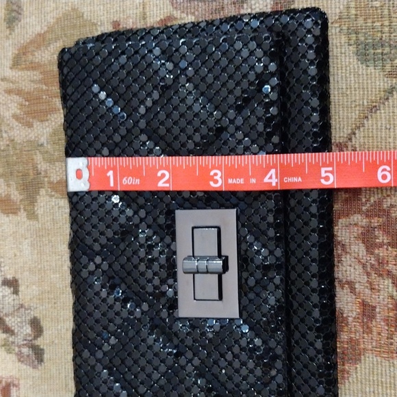 Vintage Style Turn Lock Evening Clutch Shoulder Bag - Picture 15 of 15